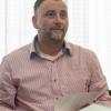Pegida-Mitbegründer Lutz Bachmann kurz vor der Fortsetzung des Gerichtsprozesses am Amtsgericht Dresden am 3. Mai 2016.