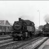 Der Bahnhof Lauda: Der Zugbetrieb wurde im Jahr 1972 auch noch mit Dampfloks betrieben.