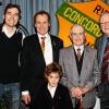 Geehrt: (von links) Philipp Benz, RVC-Vorsitzender Hans Schleicher mit Enkelsohn Luis-Leon, Heinrich Hartmann und BLSV-Kreisvorsitzender Karl-Heinz Hübner.