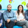 Setzen sich für Integration ein: Nour Rostom, Naoufel Hafsa, Antonella Caprini und Gheis Zangeneh.