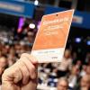 Nicht immer folgten die Parteitagsdelegierten den Wünschen der Parteispitze um Bundeskanzlerin Angela Merkel.