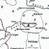 Die Karte, die die Ausmaße des Grabfeldgaues um das Jahr 822 zeigt. Damals war Bonifatius als Missionar im Grabfeld aktiv.
