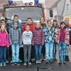 In Merkershausen hatten sich 16 Jugendliche am Wissenstest der Feuerwehren beteiligt. Er stand unter dem Motto: Brennen und Löschen. Im Bild (rechts) der stellvertretende Kreisjugendwart Thomas Ganz.