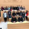 Die JU-Gruppe aus Rhön-Grabfeld besuchte Landtagsabgeordneten Steffen Vogel (vorne rechts) im Landtag in München.