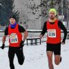 Starke Vorstellung im Schnee: René Amtmann (1339, TSV Thüngersheim) gewann den Schweinfurter Achterlauf vor Markus Unsleber (1319, TV/DJK Hammelburg).