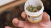 Dose mit Cannabis. Bundesweit verfügen gut 1000 Patienten über eine Ausnahmeerlaubnis zum medizinisch betreuten Gebrauch von Cannabis. Foto: Swen Pförtner