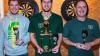 Die Dart-Abteilung der Sportfreunde Steinsfeld hat ihren Vereinsmeister gekürt (von links): der drittplatzierte Patrick Wagenhäuser, Vereinsmeister Mathias Vollert und der zweitplatzierte Stefan Säger.