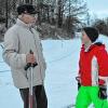Fachsimpeln am Ski-Hang: Berthold Wunderlich und sein Enkel Linus.