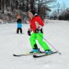 Skifahren auf dem Hausberg bei Sulzbach. Skifahren auf dem Hausberg bei Sulzbach.