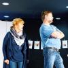 Szene aus der METTheater-Aufführung von „Frau Müller muss weg“: Astrid Hagen-Wehrhahn und Ralf Hartmann.