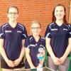 Unterfränkischer Mannschaftsmeisterinnen – die U-15-Mädchen von Viktoria Wombach: (von links) Sophia Deichert, Sophia Ott und Linda Tosse.