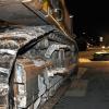 Er hat die Psychosomatik weggeknabbert und Platz gemacht für das Parkhaus am Rhön-Klinikum. Am Mittwochabend wurd der 87 Tonnen schwere Bagger abtransportiert.