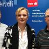 Wolfgang Brühl, Personalratsvorsitzender BRK-Kreisverband Haßberge, Marietta Eder, die stellvertretende Geschäftsführerin von Verdi Schweinfurt, und Waldemar Lutter, BRK-Mitarbeiter in der Rettungswache Ebern und Mitglied der Tarifkommission, sind unzufrieden über den Stand der Tarifverhandlungen.