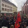 Gegendemo auf dem Würzburger Marktplatz Gegendemo auf dem Würzburger Marktplatz