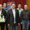 Auch im Jahr 2017 kommt auf (von links) den Vorsitzenden Norbert Bergmann, Martin Lang (Ehrung für 25 Jahre Mitgliedschaft), den neuen stellvertretenden Vorsitzenden Christian Klier, Walter Weickert, Tobias Maier und Wolfgang Paul wieder allerhand Arbeit zu.