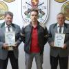 Die Geehrten (von links): Walter Krapf, Stefan Schmitt und Hans Schmitt.