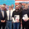 Freisprechung bei der Metall-Innung Mainfranken-Mitte: (von links) Johannes Keppner, Alexander Koller (Vorsitzender des Gesellenprüfungsausschusses Konstruktionstechnik), Erhard Troll (Lehrlingswart), Tobias Schönwitz, Annabelle Wich, Ralf Sieber, Alexander Wittye, Fabian Purucker, Felix Keim, Obermeister Detlef Lurz und Edwin Gernert (Vorsitzender des Gesellenprüfungsausschusses Feinwerkmechanik). Es fehlt Maximilian Jahr.    FOTO: Innung