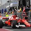 Ferrari ist in der neuen Saison mit Dämpfern von ZF Race Engineering unterwegs. Im Bild der deutsche Ferrari-Pilot Sebastian Vettel während des Trainings in Melbourne.