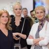 Model Franziska Knuppe, Schauspielerin Esther Schweins, Moderatorin Susann Atwell und andere Gäste feierten am Mittwoch im Comma-Store in Würzburg den Launch der „comma selected by Gala“ Kollektion.Foto: Peter