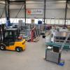 Die Firma Caldatrac stellt Industrieöfen für den Weltmarkt her. Die Fertigungshalle ist energetisch hochmodern.