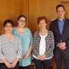 Kindergartenleiterin Lydia Höhnlein (Dritte von links) wurde verabschiedet von (von links): Carmen Bachmann, Manuela Müller und Bürgermeister Paul.