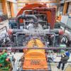 Pressetermin zum symbolischen Start der Abrissarbeiten an Block 1 des Atomkraftwerks in Neckarwestheim. Unser Foto zeigt einen Generator im Maschinenraum.