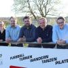 Der TSV Wiesenfeld wählte in seiner Jahreshauptversammlung eine neue Vorstandschaft. Im Bild von links: Katharina Müller (Kassier TSV), Manuel Herrmann (Vorstand Finanzen), Simon Schäfer (Vorstand Sport und Öffentlichkeitsarbeit), Simon Herrmann (Vorstand Veranstaltungen) und Jochen Rauch (Kassier Halle).