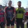 Die drei besten Teams beim MTB-Team-Biathlon in Burglauer (von links): Alexander Klemm/Klaus Arnold (Zweiter), Jochen Manger/Jürgen Seifert (Sieger) und Gerd Hüther/Franz Karner (Dritter).