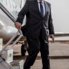 Außenminister Sigmar Gabriel (SPD) steigt am 7. April auf dem Flugfeld Camp Castor in Mali aus dem Flugzeug.