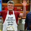 Noch mal gut gegangen: Josef Weber (links) schaffte knapp den Einzug in die dritte Runde der Champions-Week der „ZDF-Küchenschlacht“. Sternekoch Nelson Müller leitete das Kochduell.