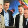 Die klugen Köpfe der Softewarefirma Multa Medio (von links): Christian Pohl, Thomas Michelsen, Alexander Schneider, Björn Steinacker.