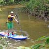 Erst durch Wald und Wiesen auf Rednitz und Regnitz, dann entlang des Mains: Daniel Nagl paddelt mit dem SUP-Board von Roth nach Aschaffenburg – die rund 400 Kilometer will er in zwölf Tagen schaffen.