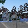 Den Festgottesdienst am neuen „Magischen Ort“ in Frickenhausen zelebrierten Domkapitular Christoph Warmuth und der Frickenhäuser Pfarrer Franz Schmitt.