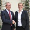 Amtsgerichtsdirektor Joachim Hein hieß die neue Richterin Magdalena Breitenbach willkommen.
