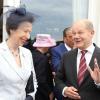 Prinzessin Anne bei einem Besuch in Hamburg vor einigen Tagen mit Bürgermeister Olaf Scholz. Der SPD-Politiker übernimmt nicht nur diplomatische Pflichten, er ist in seiner Partei unverzichtbar.