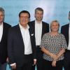 70 Jahre Junge Union Nordwürttemberg: Erinnerungsfoto von der Jubiläumsfeier in Tauberbischofsheim mit (von links): Michael Lehmann, Winfried Mack, Wolfgang Reinhart, Steffen Bilger, Susanne Eisenmann, Dominik Martin und Ann-Cathrin Simon.