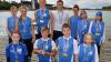 Die erfolgreichen Kanuten der TG Heidingsfeld: (hinten von links) Lukas Zuber, Alexandra Pabst, Moritz Meinusch, Michael Pabst, Jessica Gabriel, Leander Ruhe, Leonard Schmidt, (vorne von links) Sarina Müller, Yannick Meinusch, Roan Schulze und Elijah Köhler. In das Bild wurden Leander Ruhe und Lukas Zuber nachträglich hinein retuschiert, da sie zum Fototermin nicht anwesend sein konnten.