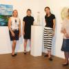 Im Franck-Haus in Marktheidenfeld wurde eine Ausstellung mit Arbeiten von fünf Künstlern aus dem Raum Augsburg und München eröffnet (von links): Bürgermeisterin Helga Schmidt-Neder, Doris Leuschner, Silvia Schweizer, Monika Gebhardt, Franziska Haas-Straßer und Werner Straßer.