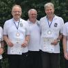 (cam)   Die Oberdürrbacher Bogenschützen konnten bei der Landesmeisterschaft des Bogensportverbandes Bayern in Rögling drei Titel erlangen. Roland Galle, Ralph Müller- Haidmann und Peter Bauer tragen in ihren Altersklassen den Titel bayerischer Meister. Gerhard Endres erreichte in seiner Klasse den zweiten Platz. Edgar Scheiner musste sich mit dem vierten Platz zufriedengeben.