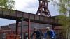 Sport statt Maloche: Die ehemaligen Bahntrassen der Zeche Zollverein werden heute von Radlern genutzt.