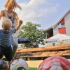 Schon die Kleinsten hatten recht viel Spaß beim Fußball-Billard. Schon die Kleinsten hatten recht viel Spaß beim Fußball-Billard.