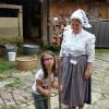 Waschtag mit Hermine Fick: Die Kinder staunten, wie anstrengend einst die Hausarbeit war.