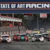 Studie vom Start: Andreas Pfister in seinem Seat Leon (vorne, Zweiter von rechts) muss sich in Zolder gegen die Konkurrenz behaupten.