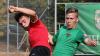 Die U-19-Junioren der Würzburger Kickers um Torschützen Severo Sturm (links) behielten im Bayernliga-Derby gegen den FC 05 Schweinfurt (rechts Niklas Kramer) die Oberhand.