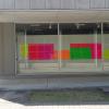 Elvira Lantenhammers Bilderrolle Kakemono, ausgestellt in der Window Gallery auf dem Campus der Seian-Universität in Otsu