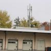 Mobilfunkantenne auf dem Postgebäude in Lohr.