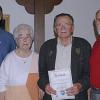 Seit 60 Jahren hält Richard Kress aus Thüngen dem Fischereiverband die Treue. Von links: Präsident Thomas Hartmann, Helene Kress, Richard Kress und Peter Komenda (Obmann der Hegegenossen).