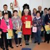 Ehrungen gab es bei der Rehasportgruppe (von links): Georg Maiß, dahinter Günther Fraunholz, Gerda Fischer, Liselotte Deeg, dahinter Bürgermeister Volker Karb, Elsbeth Michels, Petra Klein, Doris Kreß, Elfriede Fahry, Erwin Römert, Isolde Bandorf, Marianne Bremer und Hildegard Herbert.
