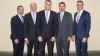 Gratulation zum Diplom als Bankbetriebswirt an Alexander Gessner. Im Bild von links: Tobias Herzog (Mitglied des Vorstandes der Volksbank Raiffeisenbank Rhön-Grabfeld), Reiner Türk (Vorstandsvorsitzender), Alexander Gessner, Michael Reif (Mitglied des Vorstandes) und Markus Merz (Mitglied des Vorstandes)