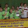 Die Sieger des Dekanats-Fußballturniers der Ministranten im Dekanat Karlstadt.